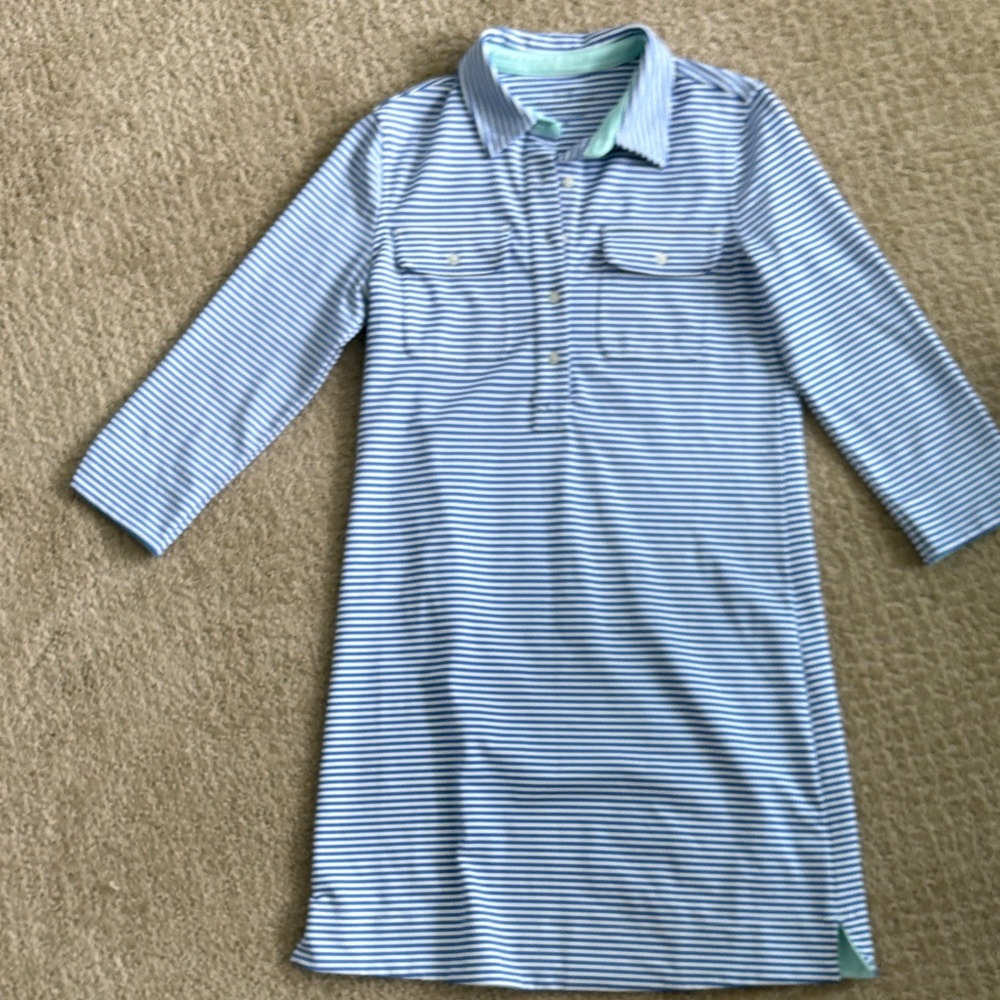 Vineyard Vines Blue and White Striped Dress